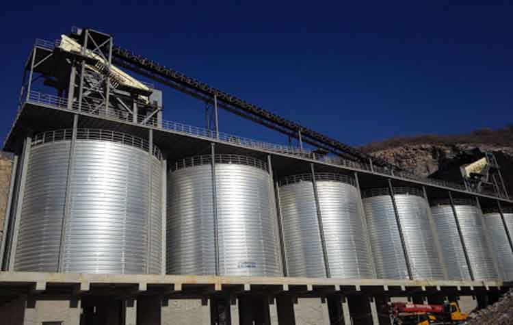 spiral steel silos