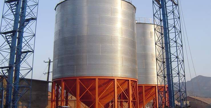 corrugated silo corrugated steel silo